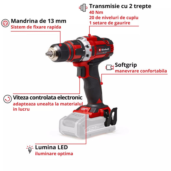 EINHELL TE-CD 18/40 Li-Solo AUTOFILETANTA