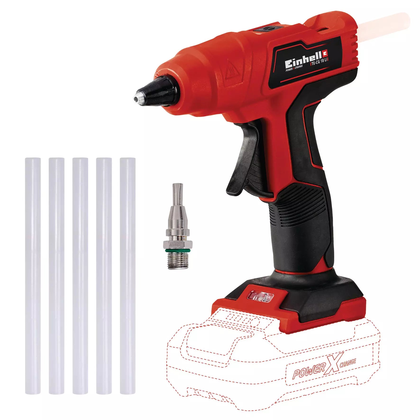 EINHELL TE-CG 18 Li - Solo Pistol batoane plastic fara fir