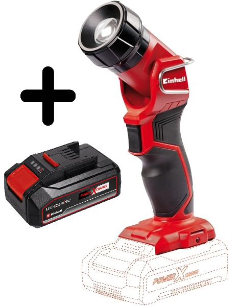 EINHELL TC-CL 18 Li H-Solo Lanterna fara fir + Acumulator 18v 2.5Ah PXC