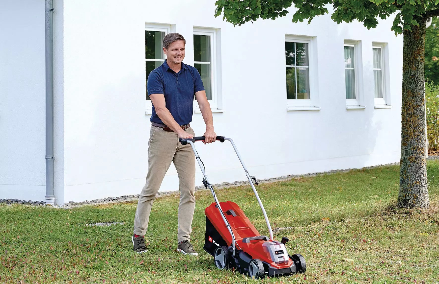EINHELL GE-CM 18/33 Li (1x4,0Ah) Masina de tuns iarba fara fir + Acumulator 4Ah si incarcator - 0