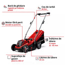 EINHELL GE-CM 18/33 Li (1x4,0Ah) Masina de tuns iarba fara fir + Acumulator 4Ah si incarcator-6