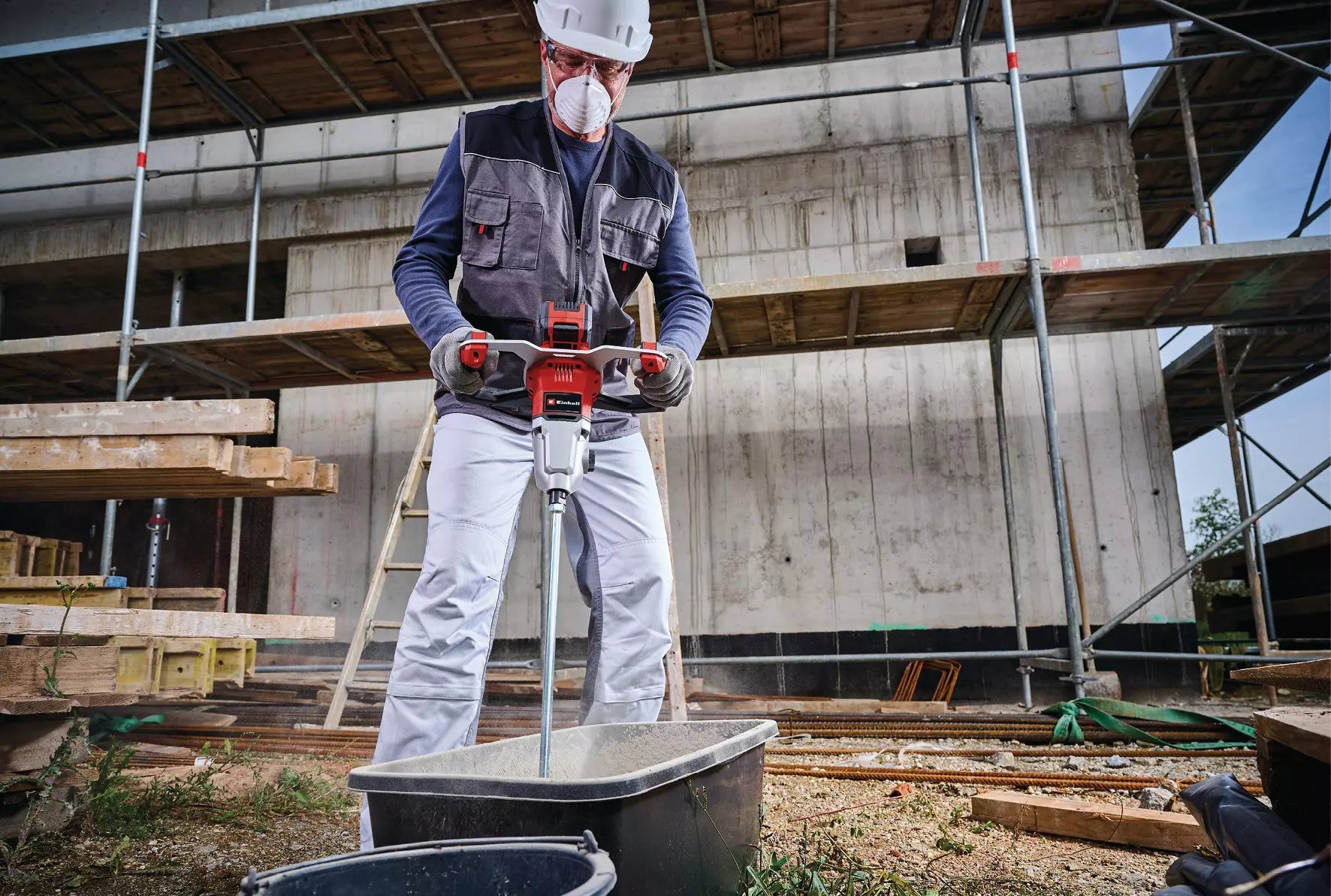 EINHELL TP-MX 18-2 Li BL - Solo PROFESSIONAL Mixer fara cablu pentru vopsea/mortar - 0