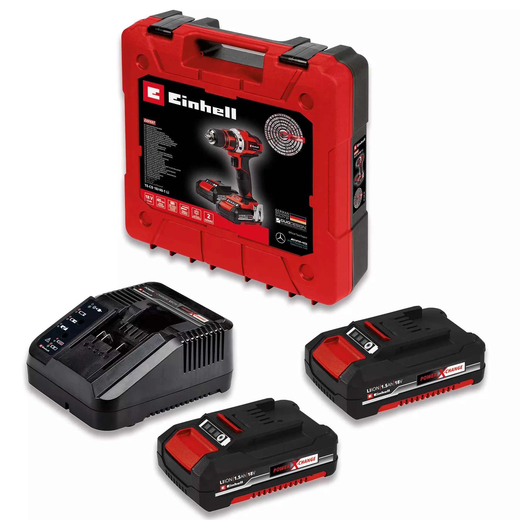 EINHELL TE-CD 18/40-1 Li (2x1,5Ah) AUTOFILETANTA