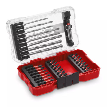 EINHELL Set 33 biti Einhell M-CASE 49118903, 50 mm, suport biti cu schimbare rapida, cutie de depozitare