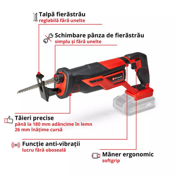 EINHELL TE-AP 18/26 Li - Solo Ferastrau multifunctional fara fir - 0