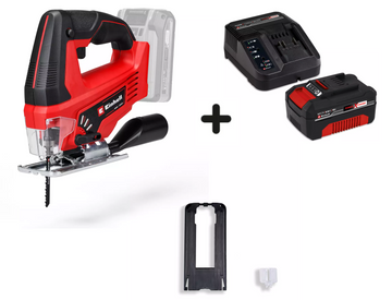 EINHELL TC-JS 18 Li - Solo Ferastrau pendular + 18V 4,0Ah PXC Starter Kit