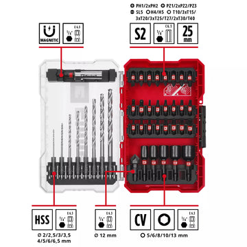 EINHELL Set biti-burghie-piulite 49108773 M-CASE Box Set Bit+Dr 39pcs LS - 0