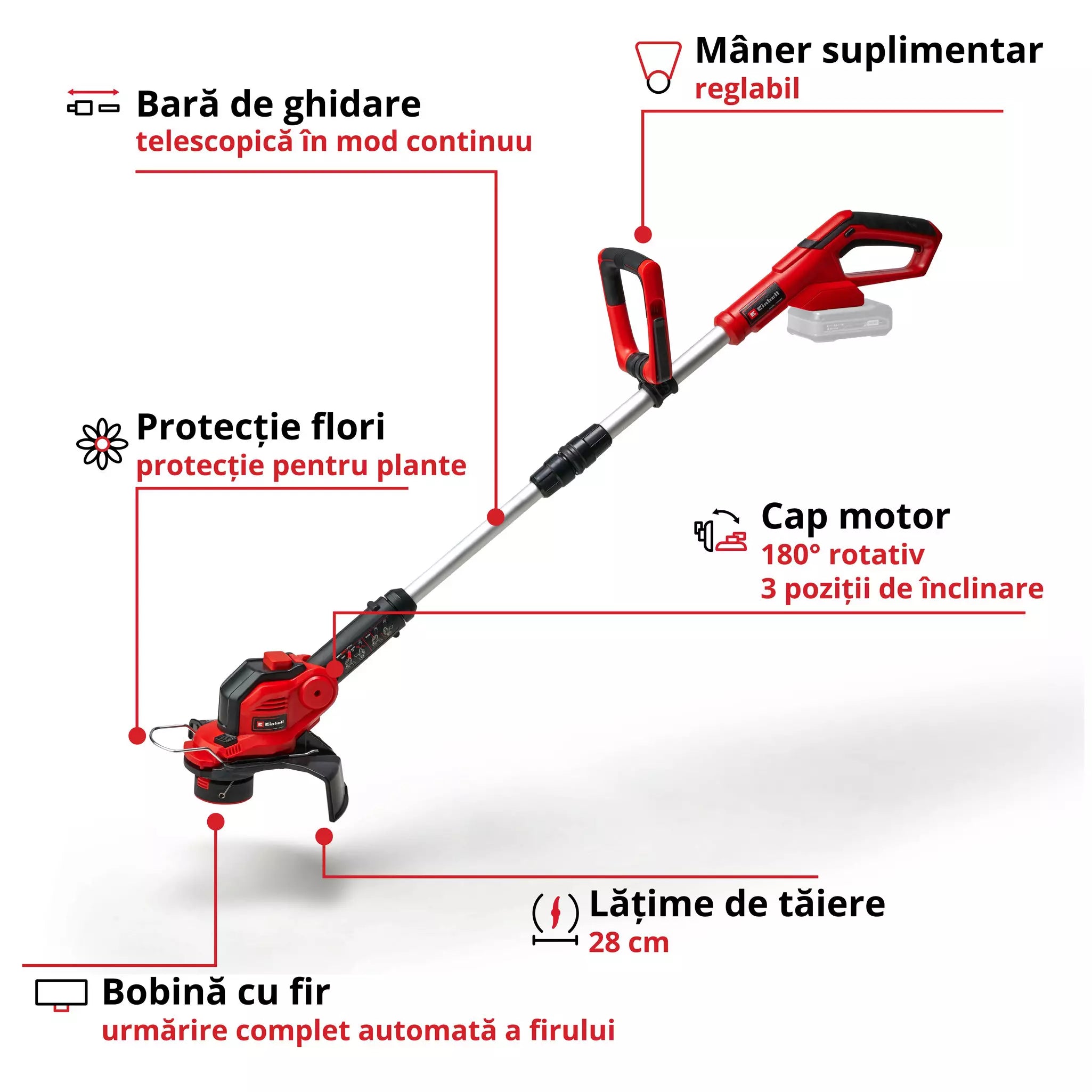 GE-CT 18/28 Li-Solo Trimmer fara fir