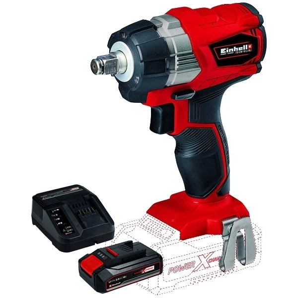 EINHELL TP-CW 18 Li Brushless  PROFESSIONAL Cheie cu impact fara cablu + Set 1 acumulator si incarcator, Li-Ion, 18 V, 2.5 Ah