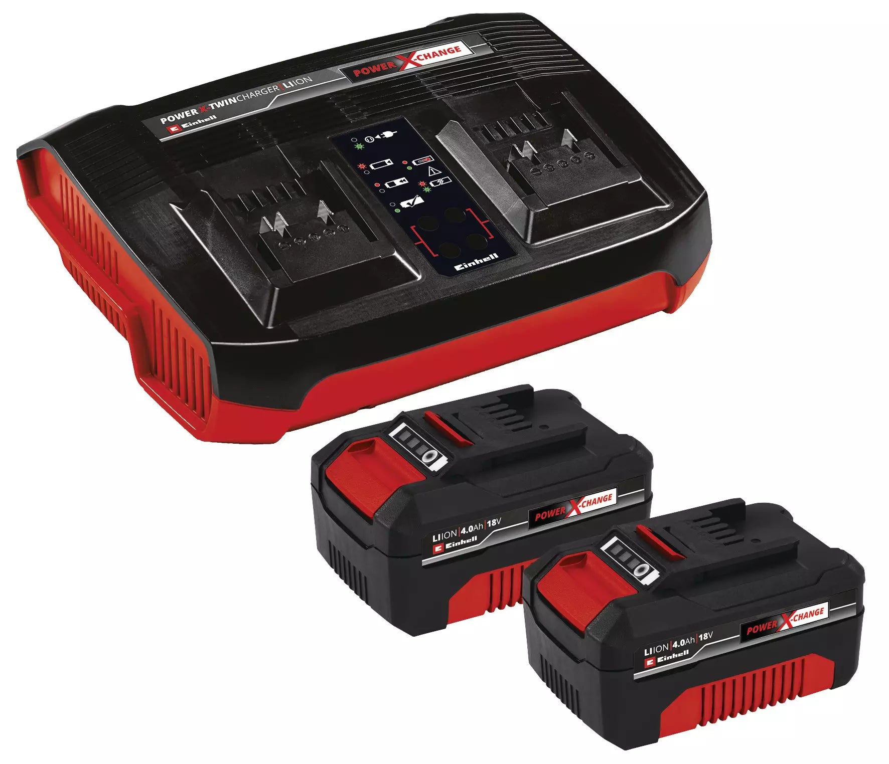 EINHELL 2x 4,0Ah & Twincharger Kit