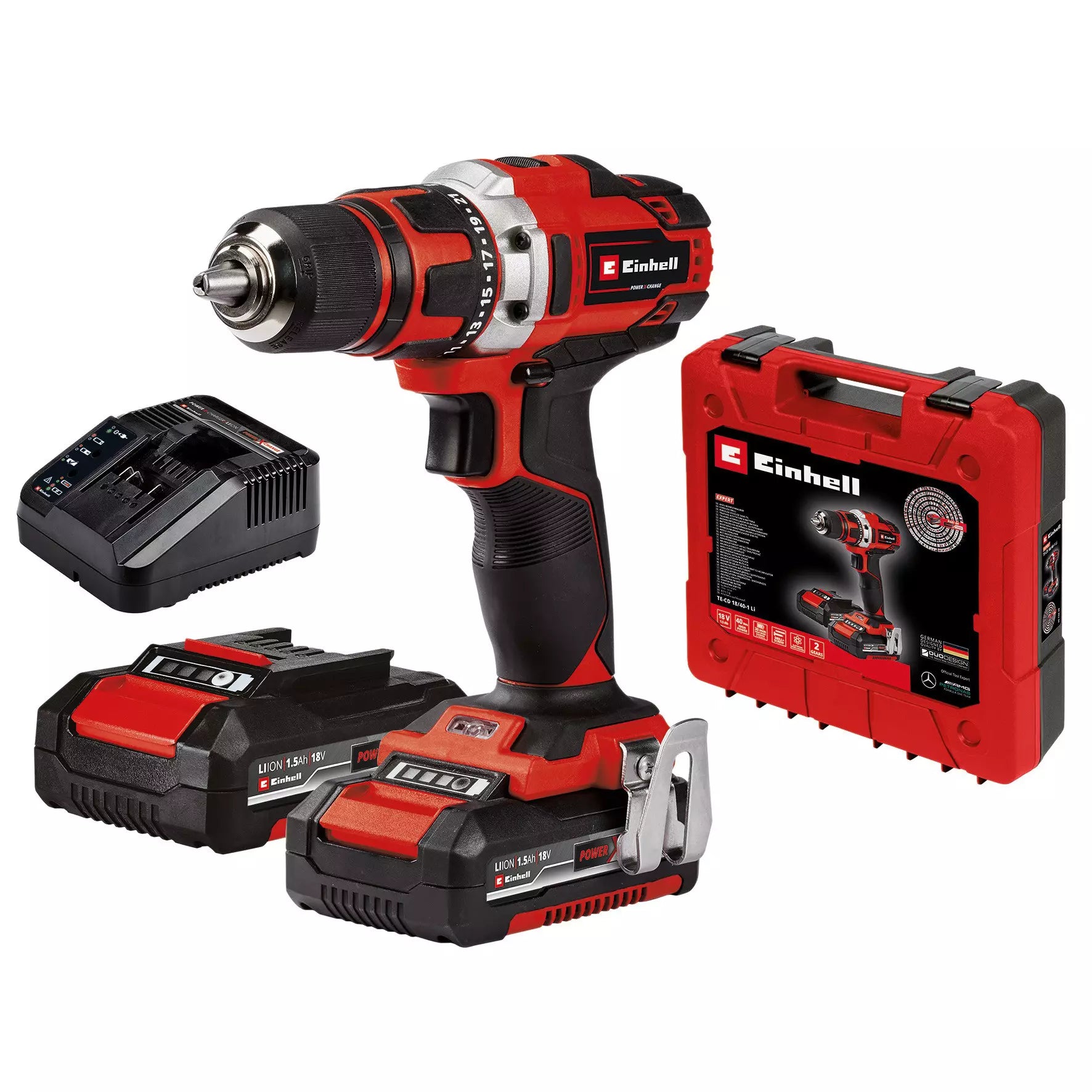 EINHELL TE-CD 18/40-1 Li (2x1,5Ah) AUTOFILETANTA