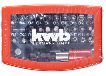 EINHELL Set 32 biti universal KWB 49118490, crom-vanadium, holder magnetic, agatatoare centura - 0