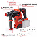EINHELL HEROCCO 36/28 PROFESSIONAL Ciocan rotopercutor fara fir PXC-4