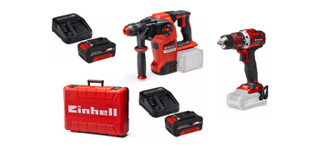 EINHELL PACHET  HEROCCO 36/28 +TE-CD 18/40 LI SOLO + 2buc. STARTER KIT 18V 4.0Ah
